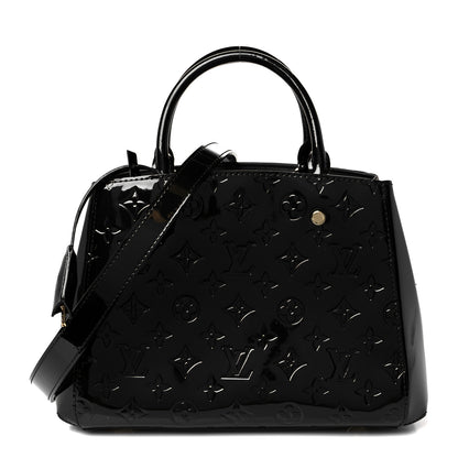 Louis Vuitton Vernis Montaigne BB Black 1 of 10