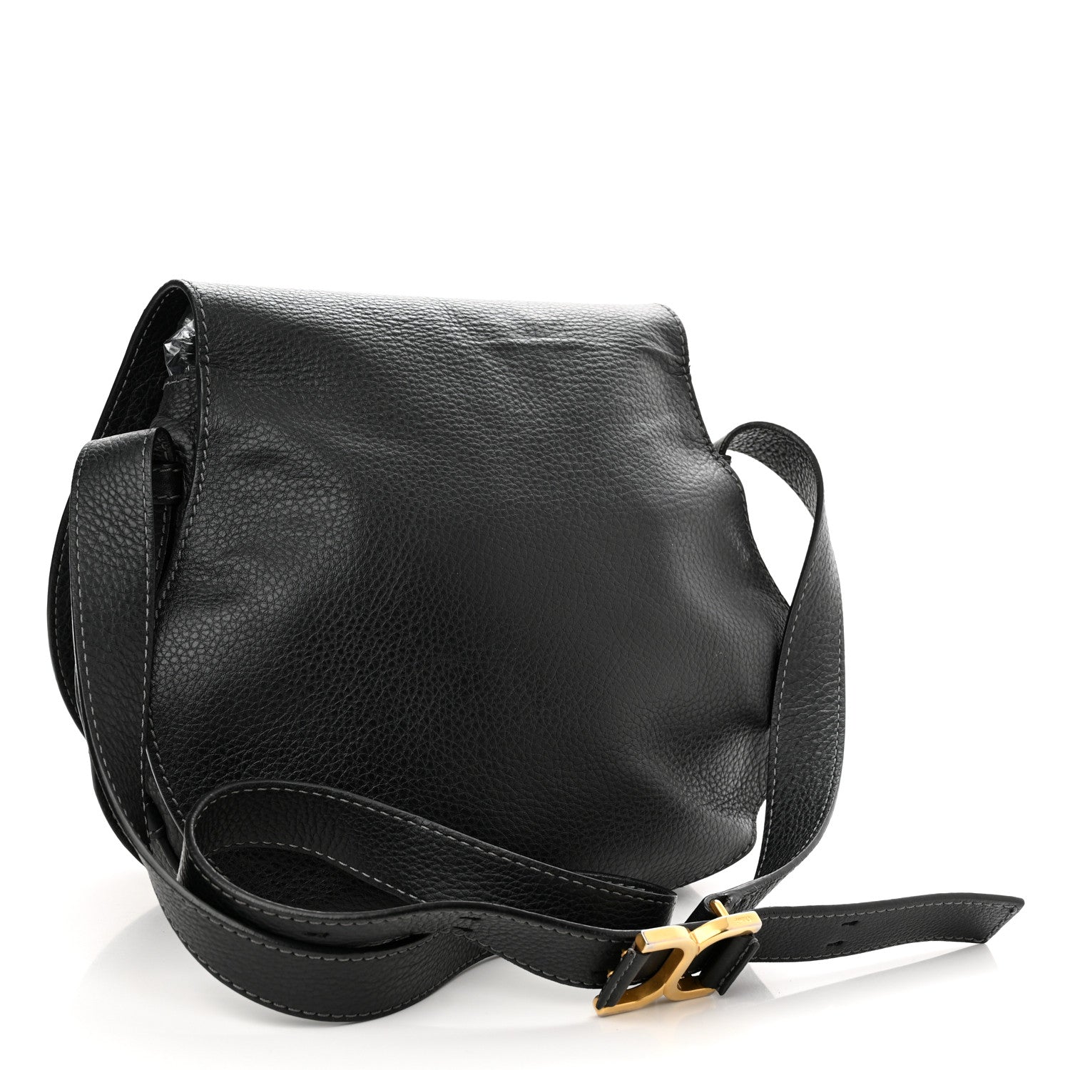 Chloe Calfskin Medium Marcie Round Crossbody Bag Black 3 of 16