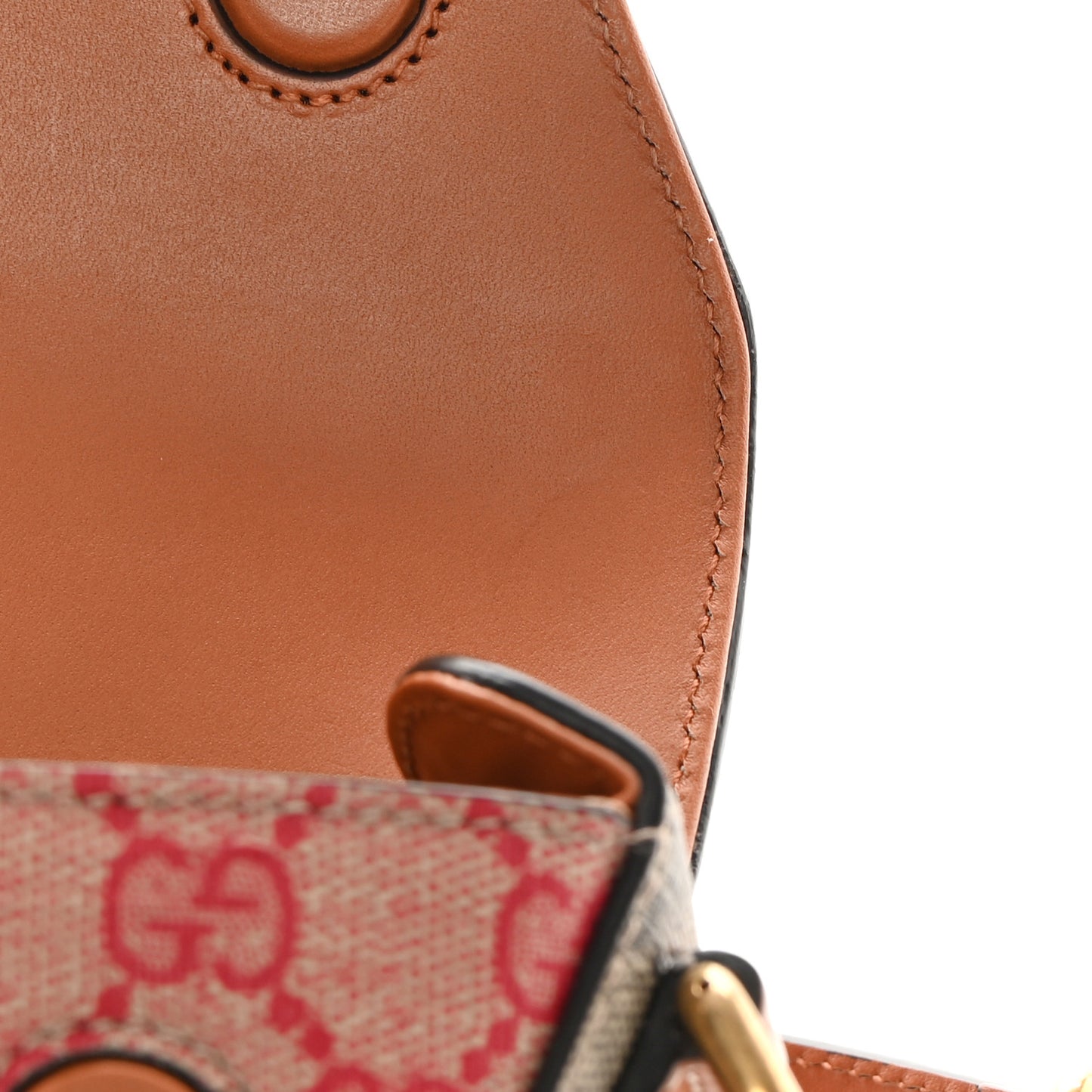 X DANS LE VERT GG Supreme Monogram Cuoio Web Mini Retro Interlocking G Top Handle Beige Rosso Ebony Harness Brown