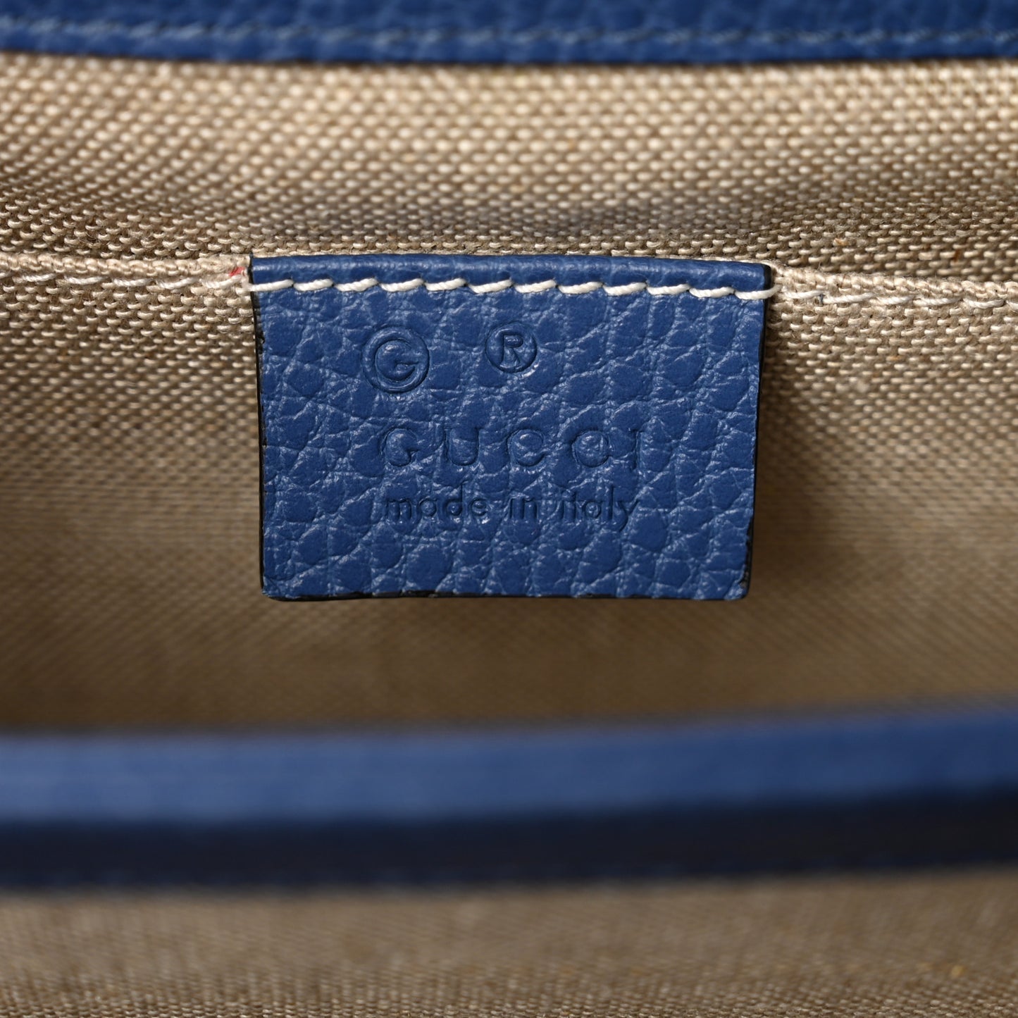 Dollar Calfskin Small Interlocking G Shoulder Bag Caspian