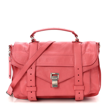 Proenza Schouler Lambskin Medium PS1 Satchel Hibiscus 1 of 9