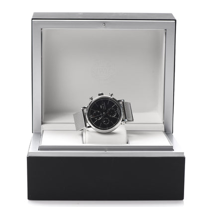 IWC Stainless Steel 42mm Portofino Chronograph Automatic Watch Black IW391030 8 of 8