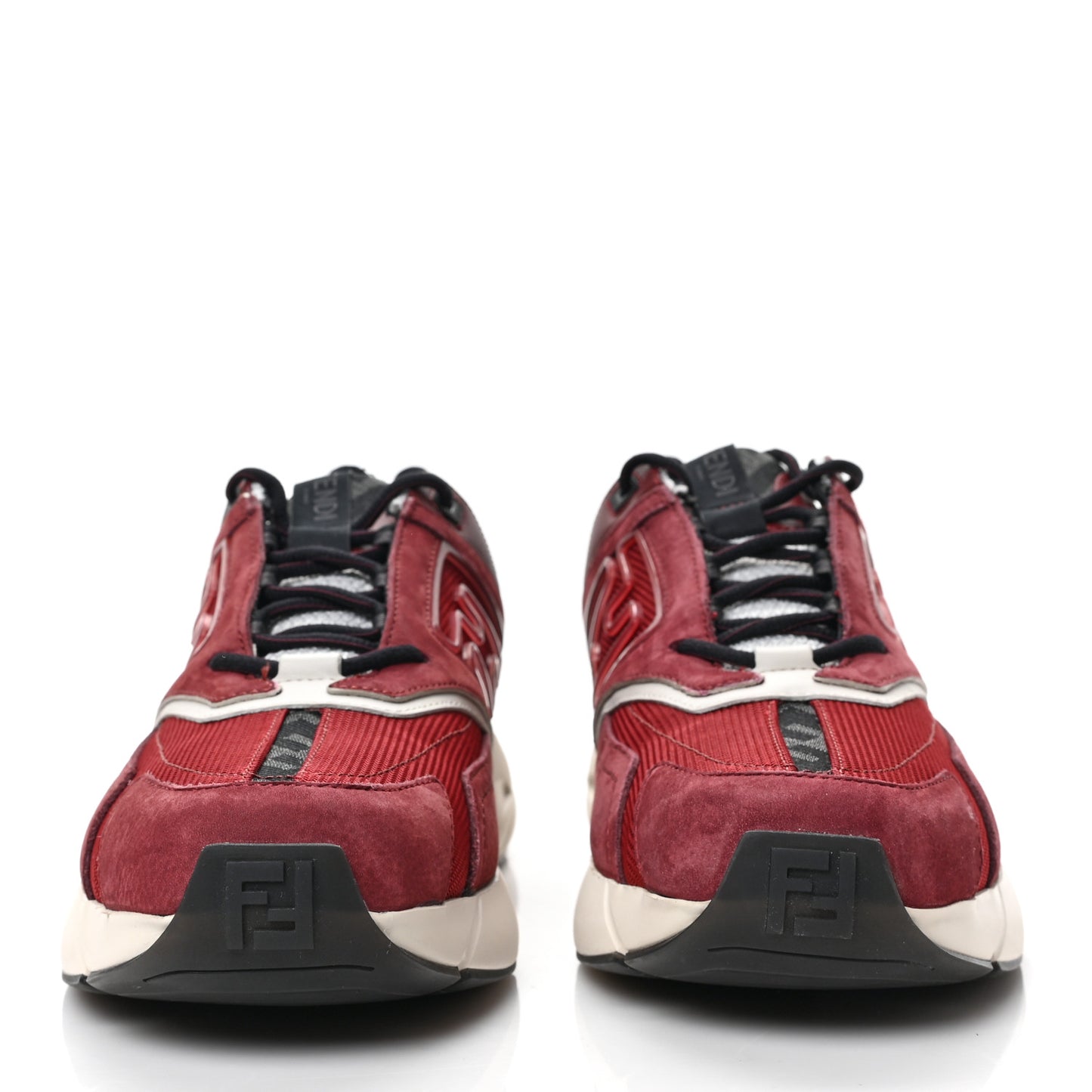 Nubuck Mesh Vitello FF Mens Faster Sneakers 10 Burgundy Barolo