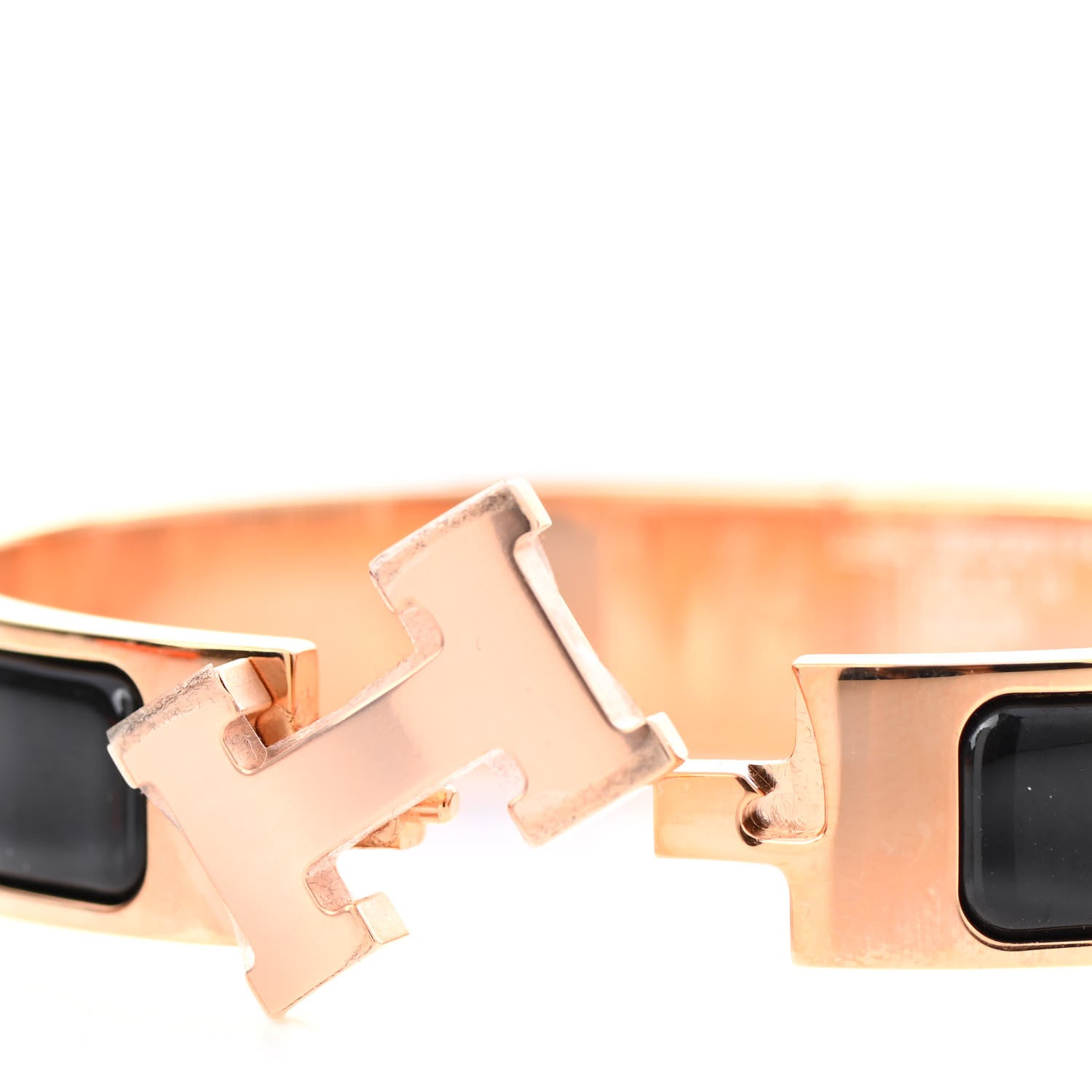 Hermes Enamel Narrow Clic Clac H Bracelet PM Black 6 of 8