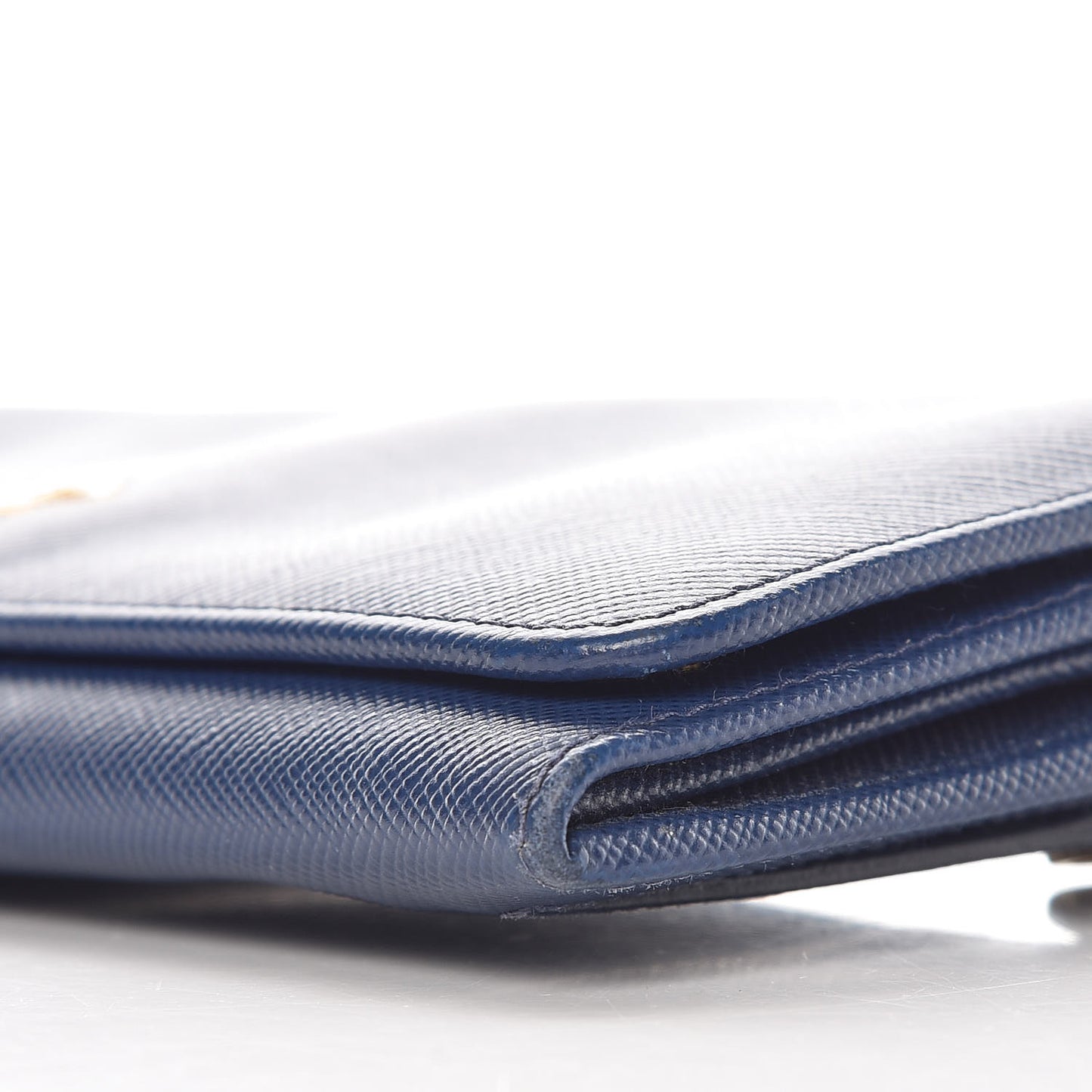 Saffiano Metal Continental Flap Wallet Bleuette