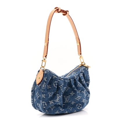 Louis Vuitton Monogram Denim Pochette Valley Blue 3 of 10