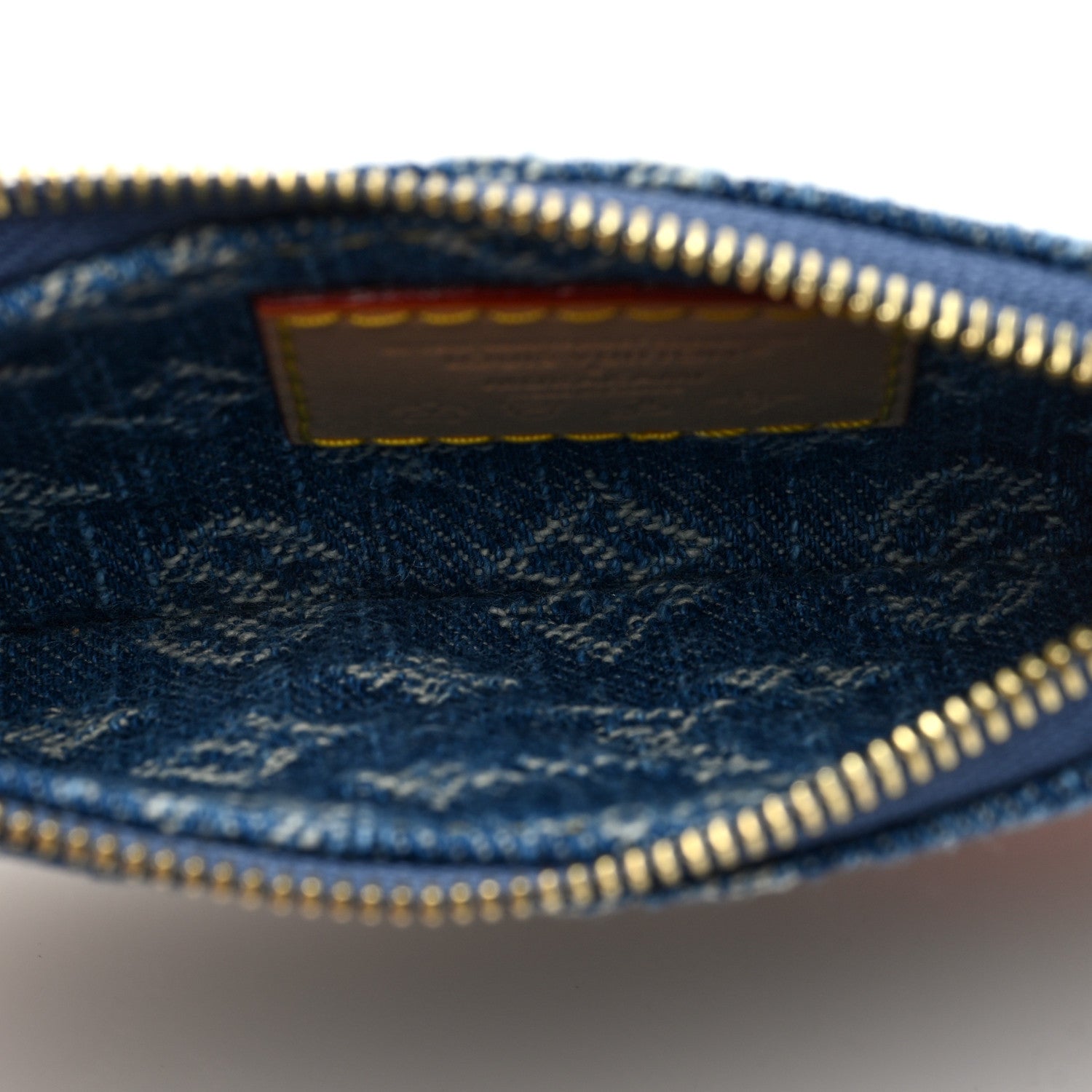 Louis Vuitton LV X TM Monogram Denim Cerises Key Pouch Blue 5 of 7