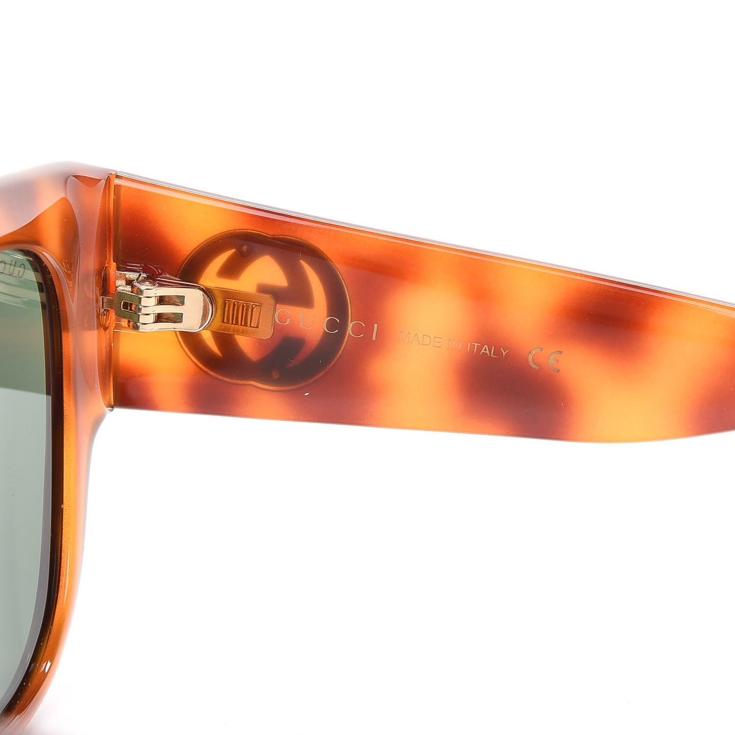 Acetate Square Frame Sunglasses GG0142SA Tortoise