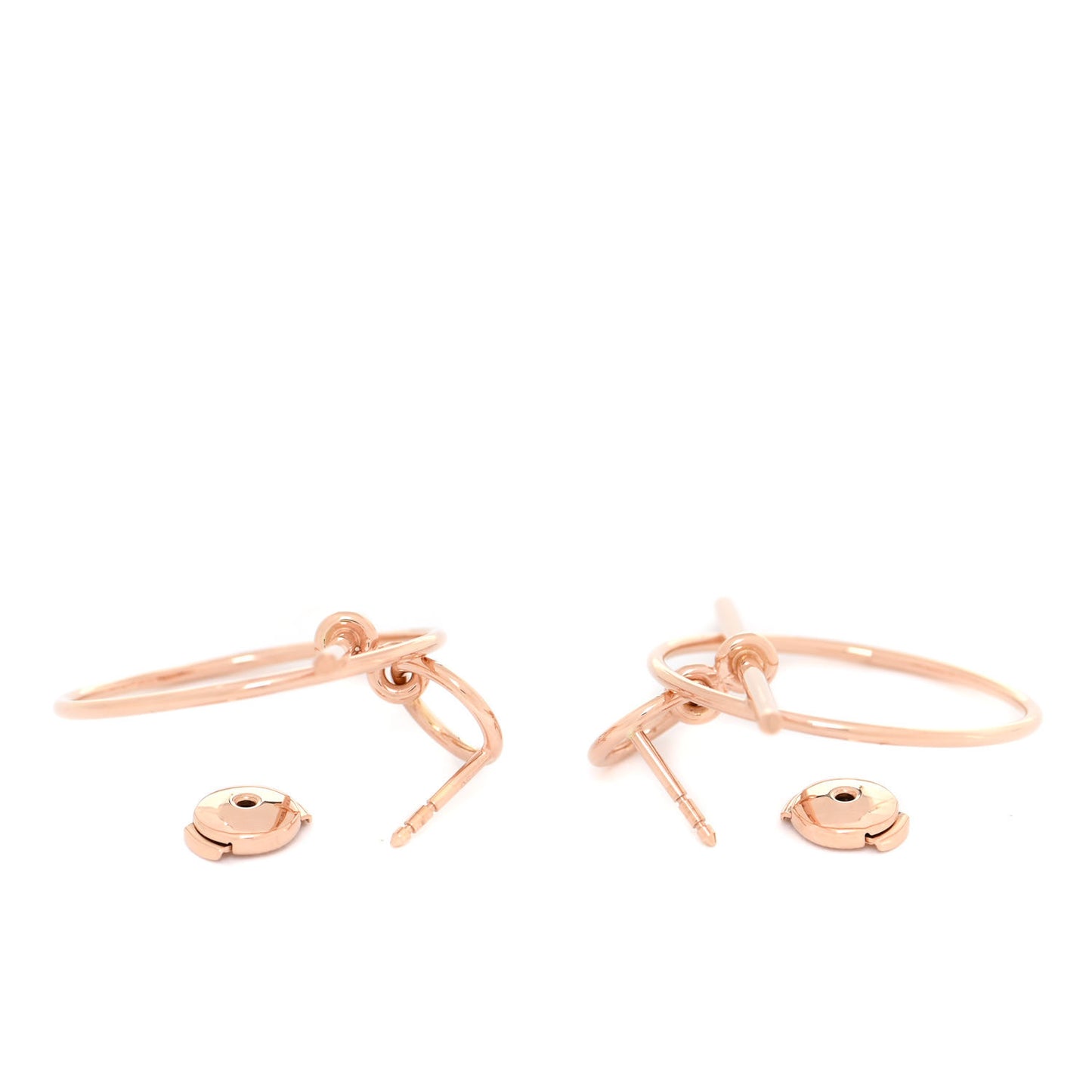 18K Rose Gold PM Loop Earrings