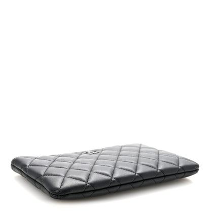 Chanel Pearly Lambskin Quilted Cosmetic Case So Black 4 of 7