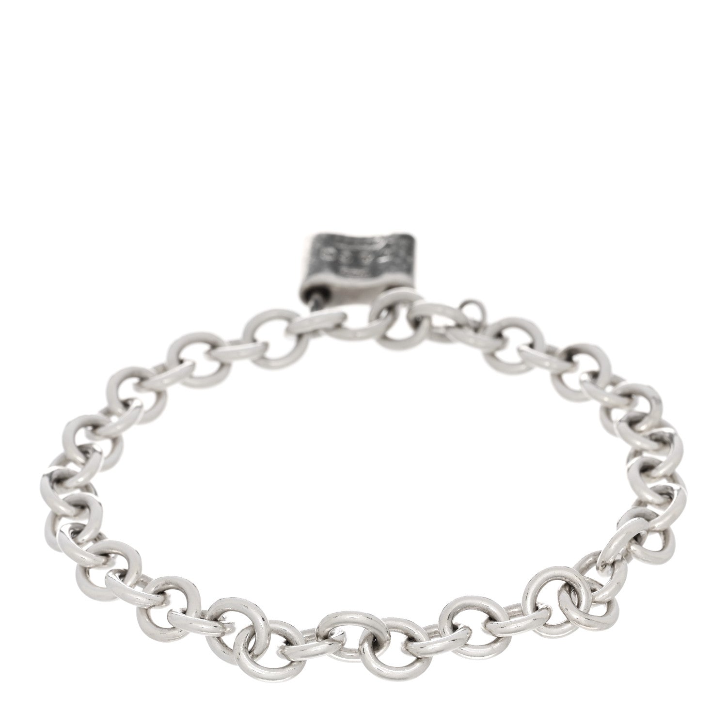Tiffany Sterling Silver 1837 Lock Charm Bracelet 2 of 3