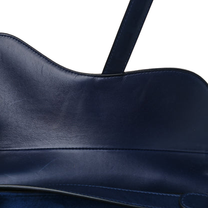 Christian Dior Calfskin Saddle Bag Blue 9 of 15