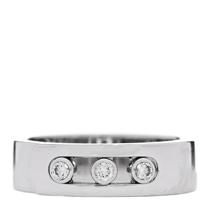 Messika 18K White Gold Diamond Move Noa Band Ring 53 6.5 1 of 6