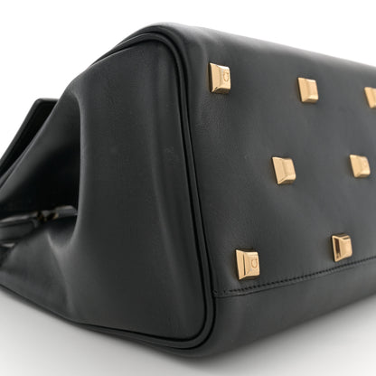 Salvatore Ferragamo Calfskin Medium Studio Bag Black 8 of 10