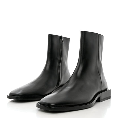 Balenciaga Calfskin Soft Rim Ankle Booties 40 Black 3 of 11