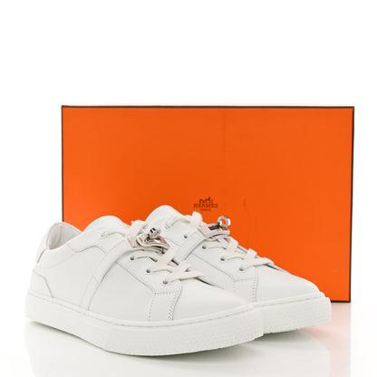 Hermes Calfskin Day Sneakers 40.5 White 9 of 9