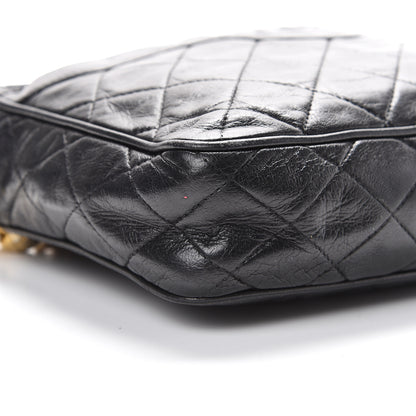 Chanel Lambskin Quilted CC Tassel Camera Case Black 8 of 11