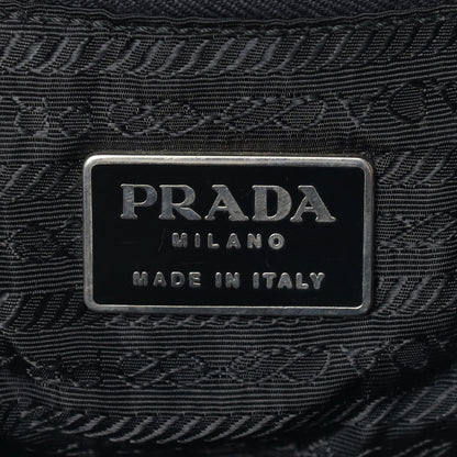 Prada Nylon Vela Medium Cinch Backpack Black 5 of 12