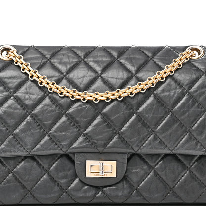 Chanel Aged Calfskin Quilted 2.55 Reissue 226 Flap Black 8 of 10