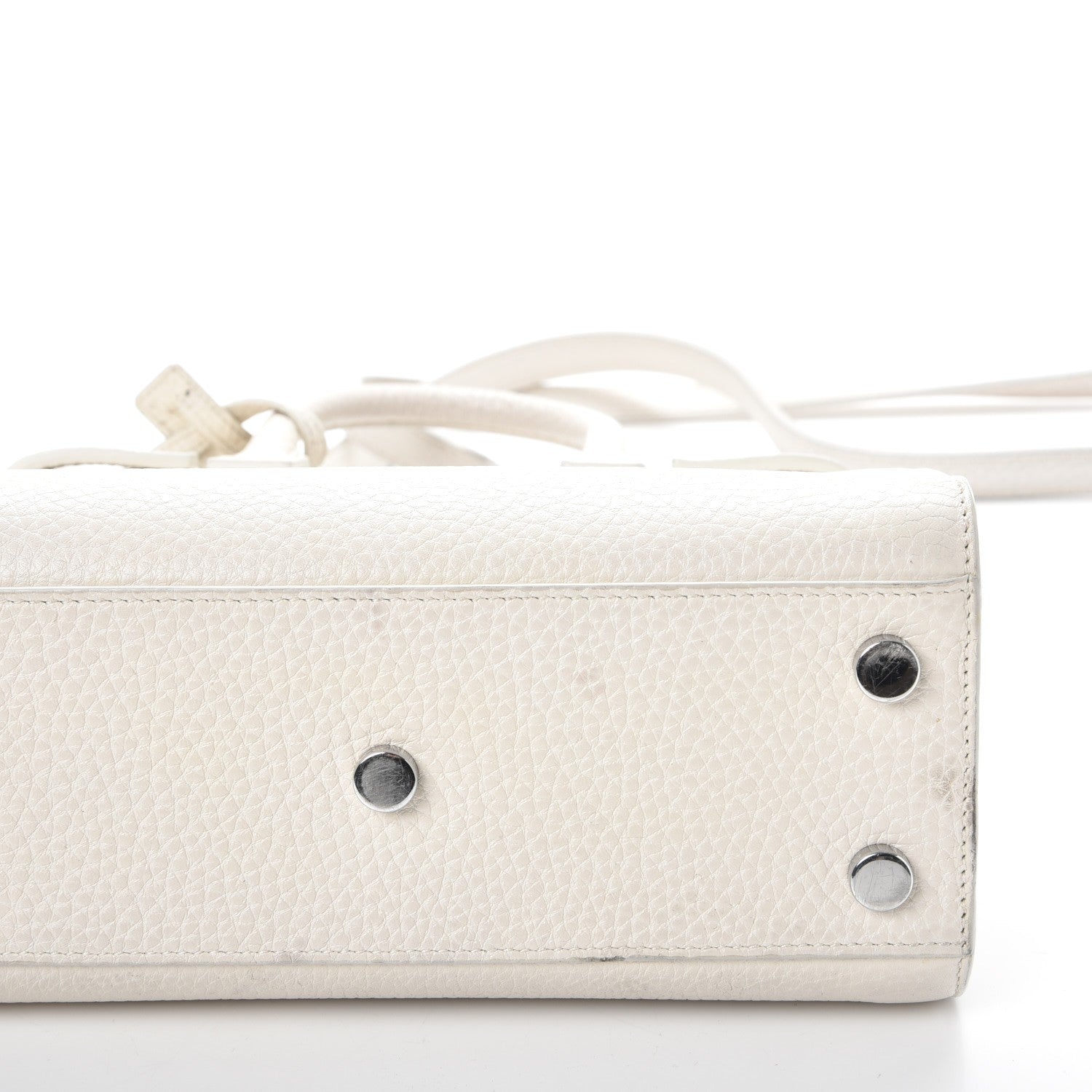 Saint Laurent Calfskin Nano Sac de Jour Dove White 14 of 19