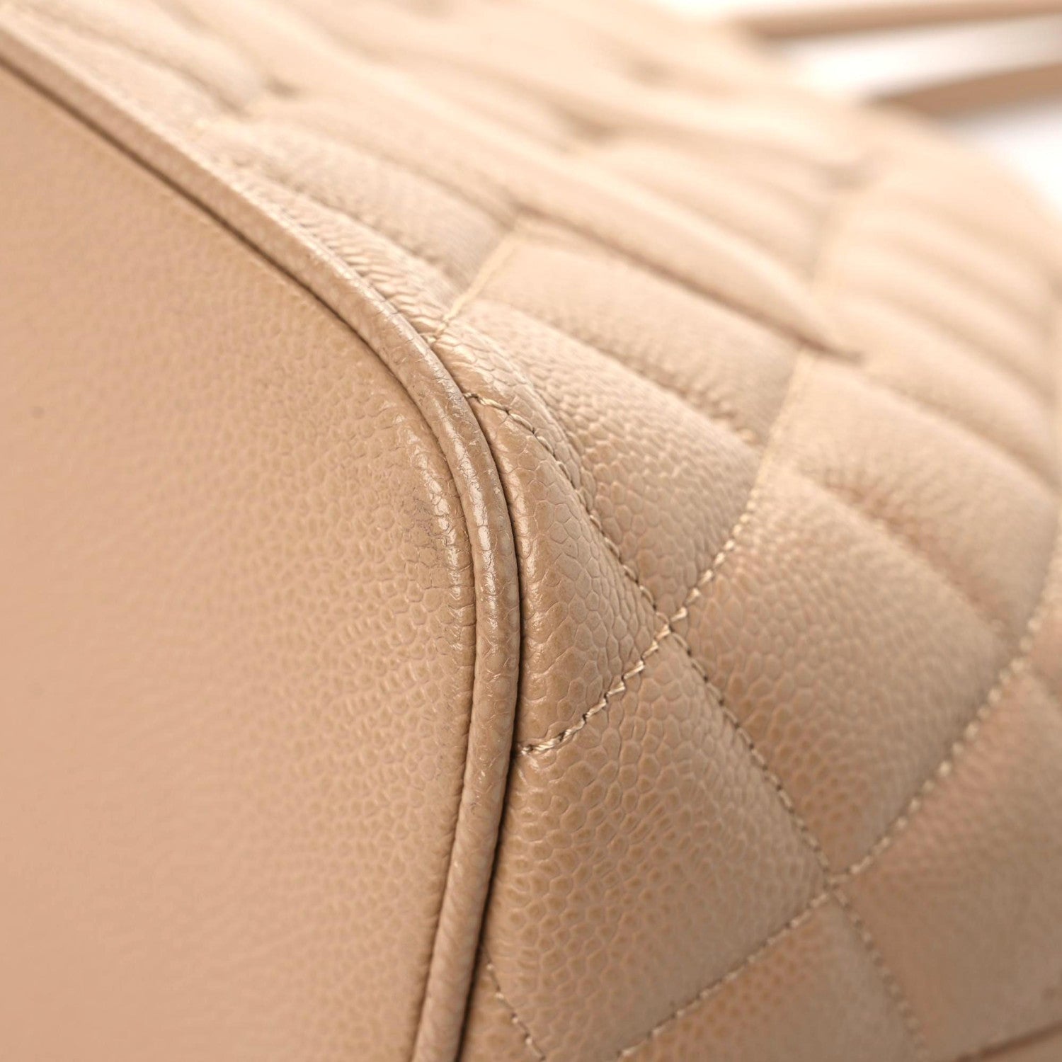 Chanel Caviar Quilted Medallion Tote Beige 6 of 17
