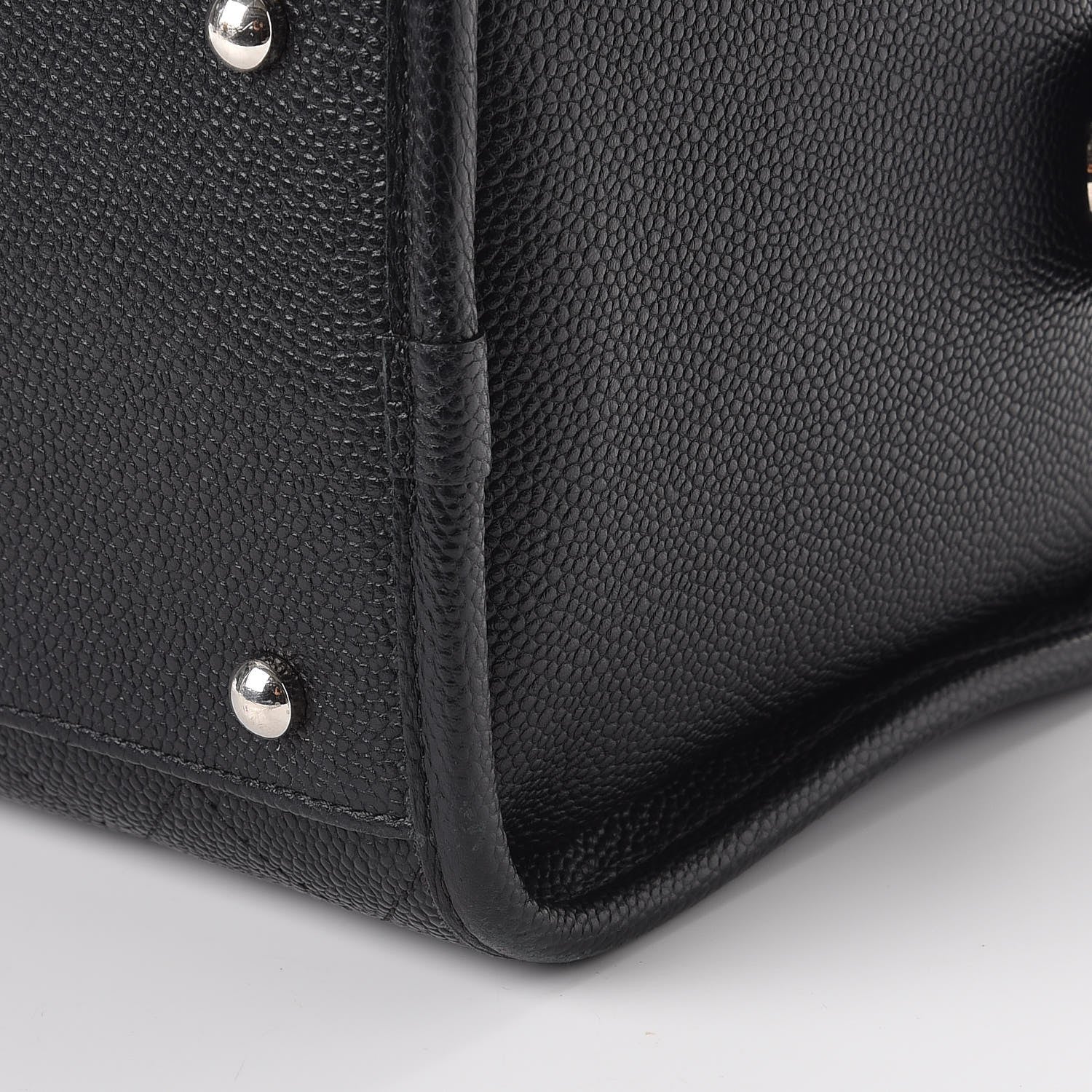 Chanel Caviar Stitched Shopping Tote Black 12 of 13