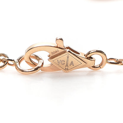 Van Cleef & Arpels 18K Rose Gold 6 Motifs Sweet Alhambra Bracelet 4 of 8