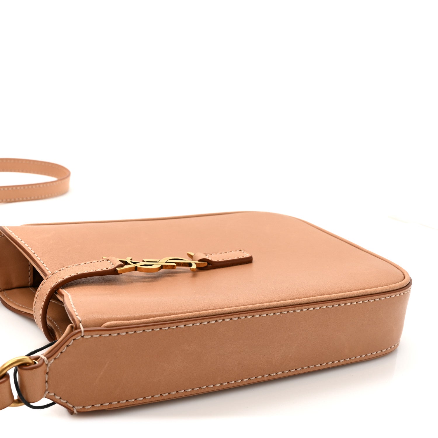 Saint Laurent Smooth Calfskin Le 5 A 7 Vertical Hobo Brown Gold 11 of 11