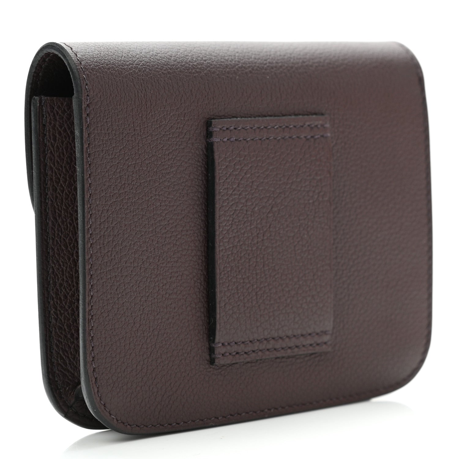 Hermes Evercolor Constance Slim Wallet Rouge Sellier 4 of 9
