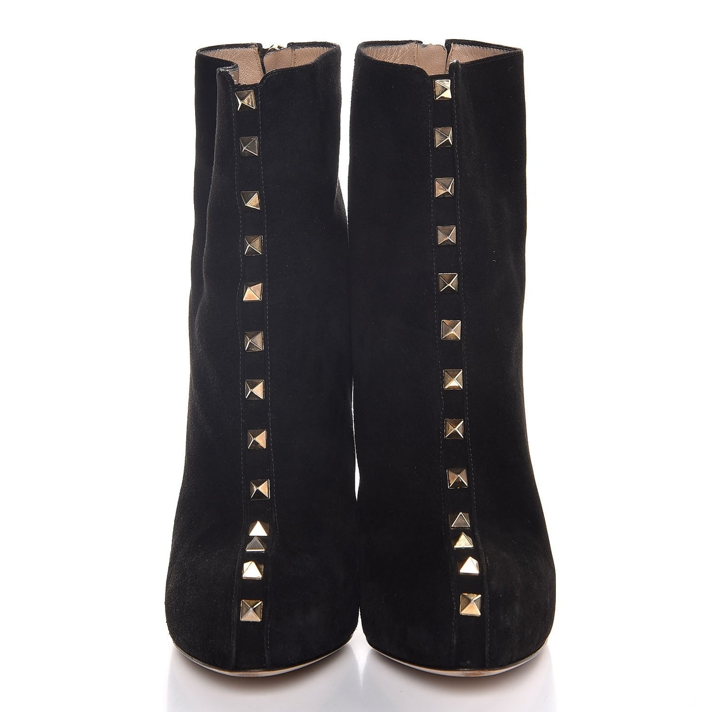Suede Rockstud Ankle Boots 38 Black