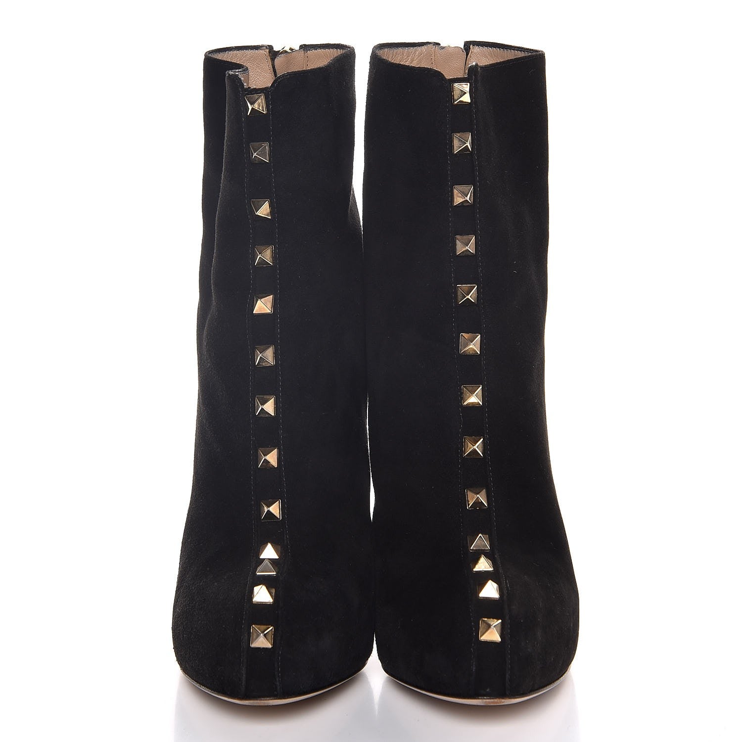 Valentino Garavani Suede Rockstud Ankle Boots 38 Black 2 of 11