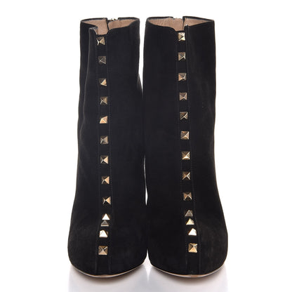 Valentino Garavani Suede Rockstud Ankle Boots 38 Black 2 of 11
