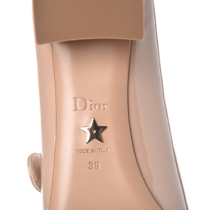 Christian Dior Patent Baby-D Ballet Pumps 39 Nude 6 of 9