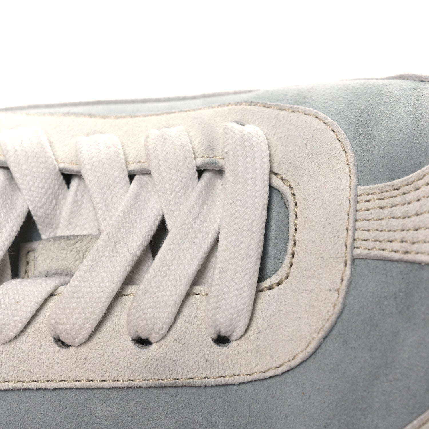 Hermes Suede Goatskin Jet Sneakers 38 Gris Nuage White 12 of 18