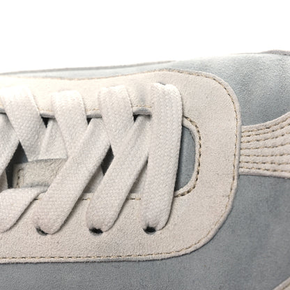 Hermes Suede Goatskin Jet Sneakers 38 Gris Nuage White 12 of 18