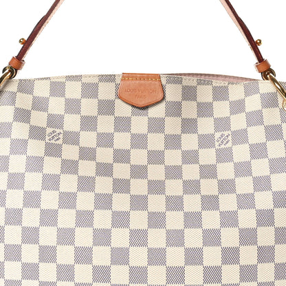 Louis Vuitton Damier Azur Graceful PM Rose Ballerine 7 of 12