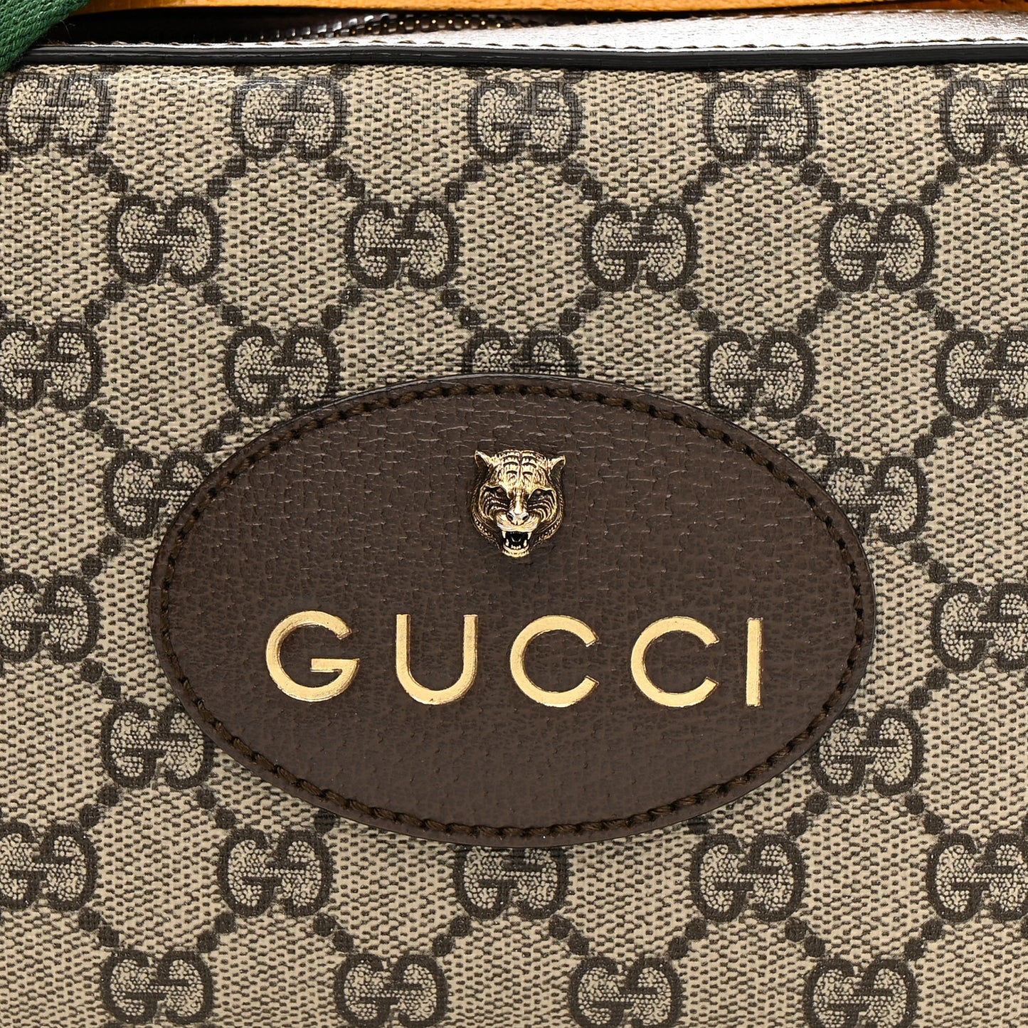 GG Supreme Monogram Web Neo Vintage Shoulder Bag Beige New Acero Crop
