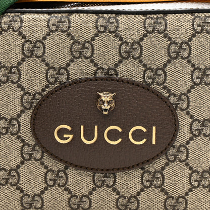 Gucci GG Supreme Monogram Web Neo Vintage Shoulder Bag Beige New Acero Crop 9 of 12