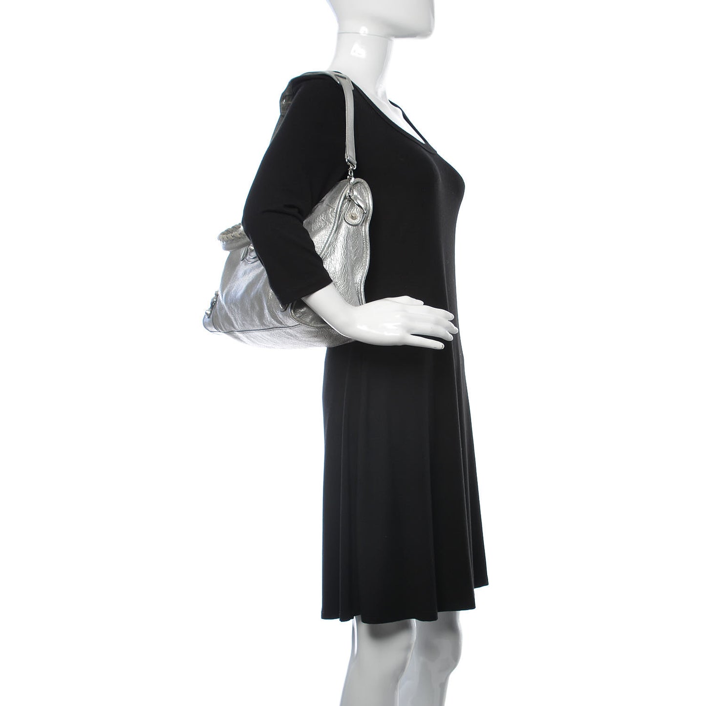 Metallic Agneau Giant 12 Silver Hardware City Gris Aluminum