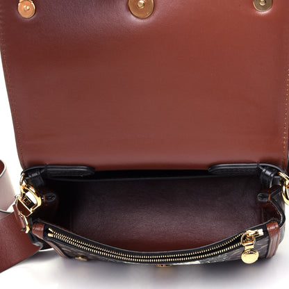 Burberry E-Canvas Monogram Stripe Hackberry Crossbody Bag Bridle Brown 3 of 4