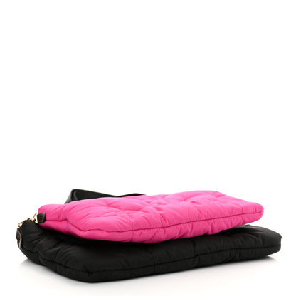 Louis Vuitton Econyl Monogram Pillow Maxi Multi Pochette Accessories Black Fuchsia 4 of 11