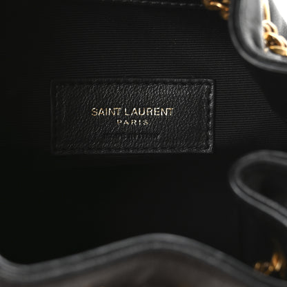 Saint Laurent Lambskin Matelasse Monogram Joe Nano Bucket Bag Black 10 of 19