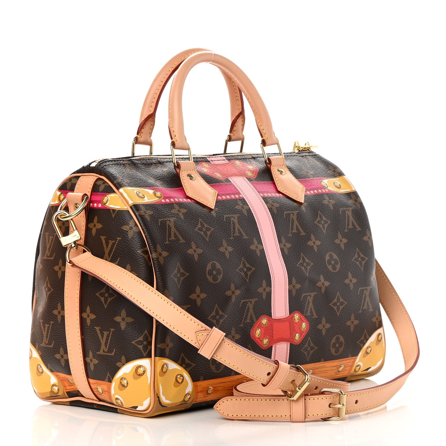 Louis Vuitton Monogram Summer Trunks Speedy Bandouliere 30 3 of 14