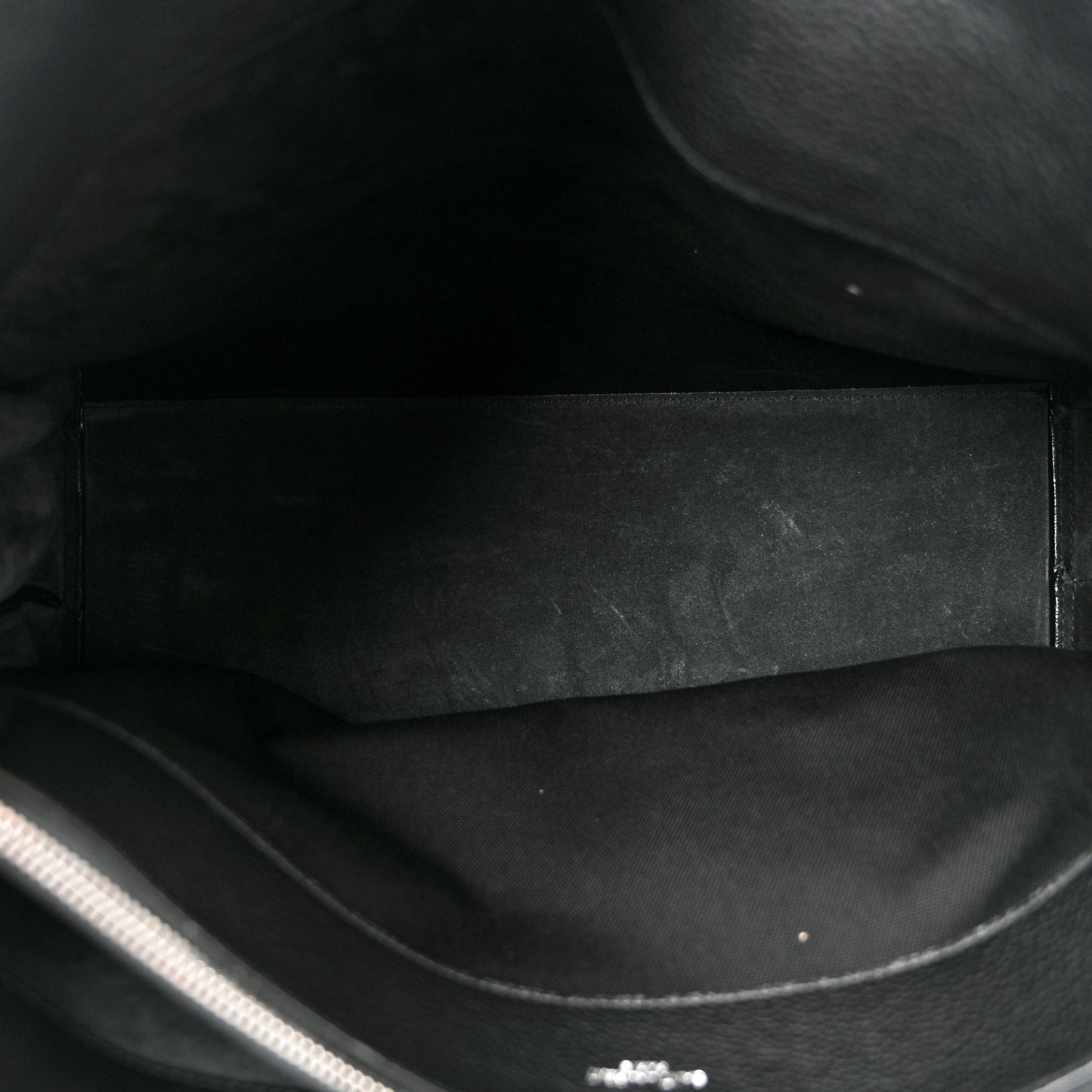 Grained Calfskin Large Souple Sac De Jour Black