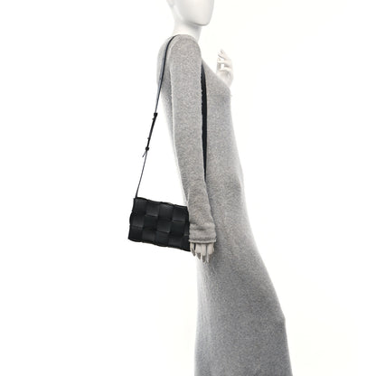 Bottega Veneta Lambskin Maxi Intrecciato Cassette Crossbody Bag Black 2 of 9
