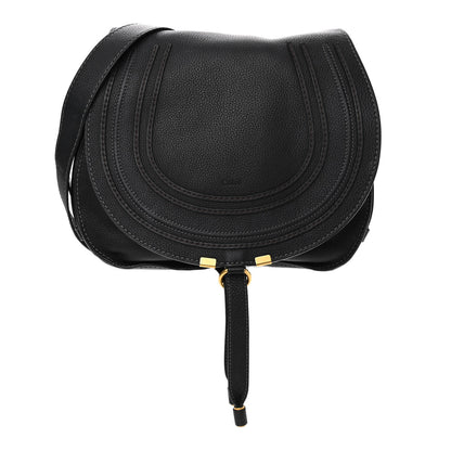 Chloe Calfskin Medium Marcie Round Crossbody Bag Black 1 of 15