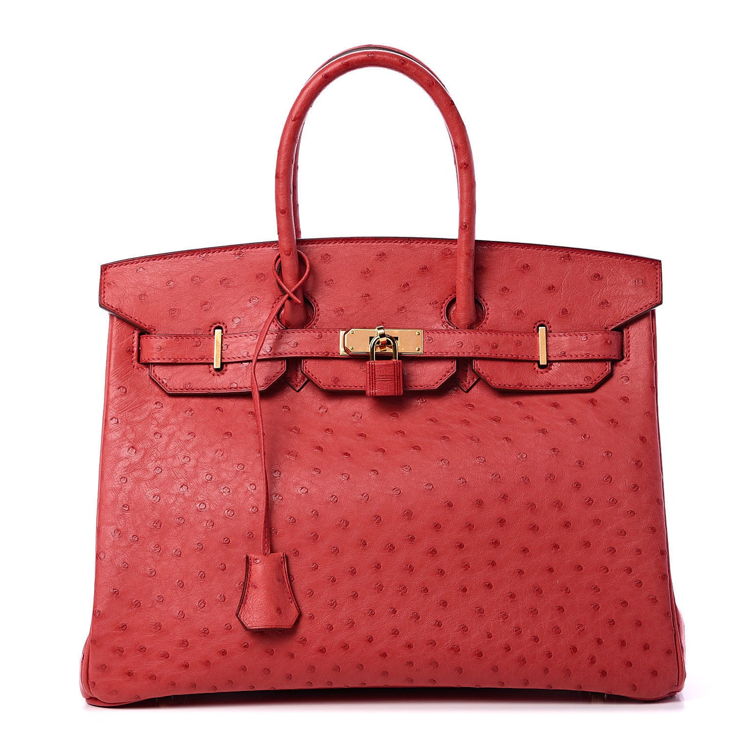 Ostrich Birkin 35 Rouge Vif