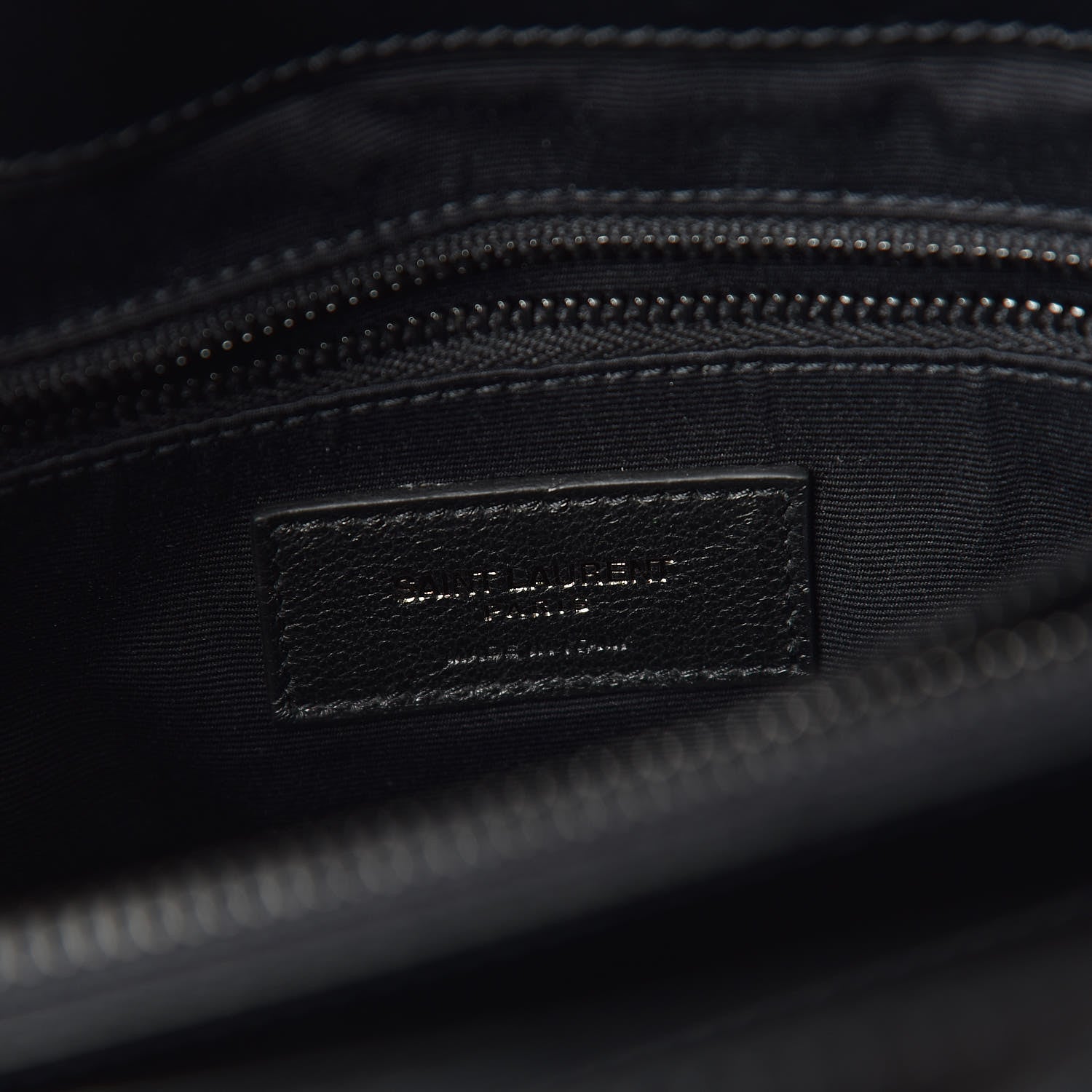 Saint Laurent Calfskin Y Quilted Monogram Medium Loulou Chain Satchel Black 8 of 10