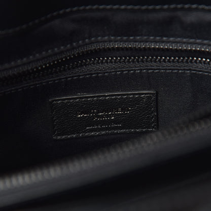 Saint Laurent Calfskin Y Quilted Monogram Medium Loulou Chain Satchel Black 8 of 10