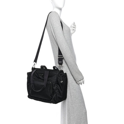 Prada Nylon Vela Baby Bag Black 2 of 11